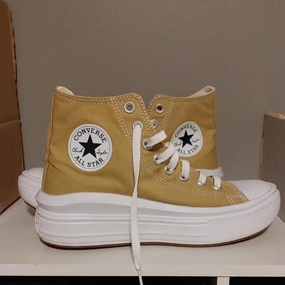Converse Shoes - Converse Womens High-Top Sneakers - Yellow